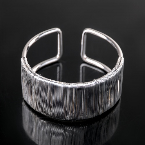 Кольцо для салфеток «Аврора», 5 см, цвет серебро